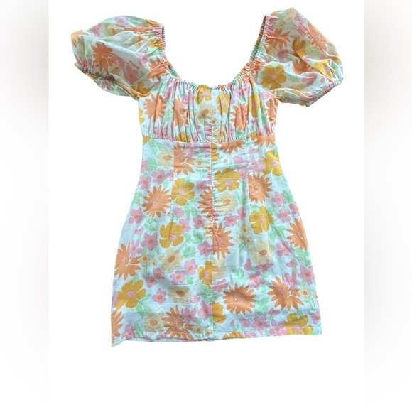 Sabo Skirt Enga Dress in Sunny Floral Size Small Pink Orange Floral - Picture 10 of 11